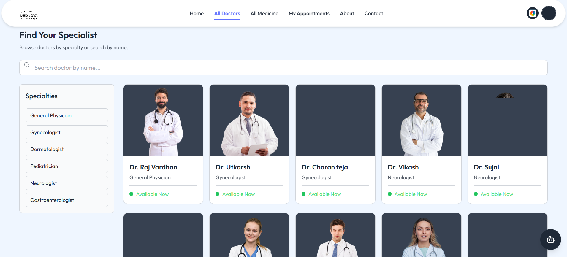 MedNova - Healthcare Platform